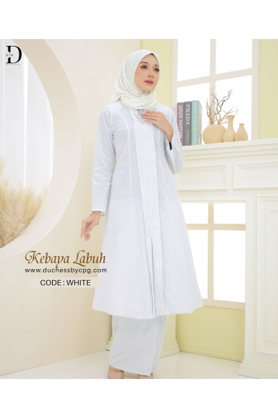 KEBAYA LABUH - WHITE
